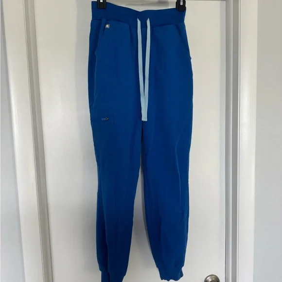 Figs Royal Blue Jogger Scrub Pants - Picture 2 of 5